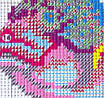 Набір для вишивання за нанесеною на канву схемою "Tropical fish  6". AIDA 14CT printed, 36*44 см, фото 7