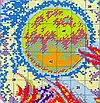 Набір для вишивання за нанесеною на канву схемою "Sun,moon and dolphins". AIDA 14CT printed, 48*48см, фото 9