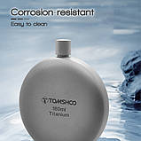 Фляга титанова Tomshoo Titanium 180 мл + титанова воронка, фото 7