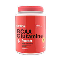 Амінокислота BCAA для спорту AB PRO BCAA + Glutamine Powder 236 g /20 servings/Полуниця