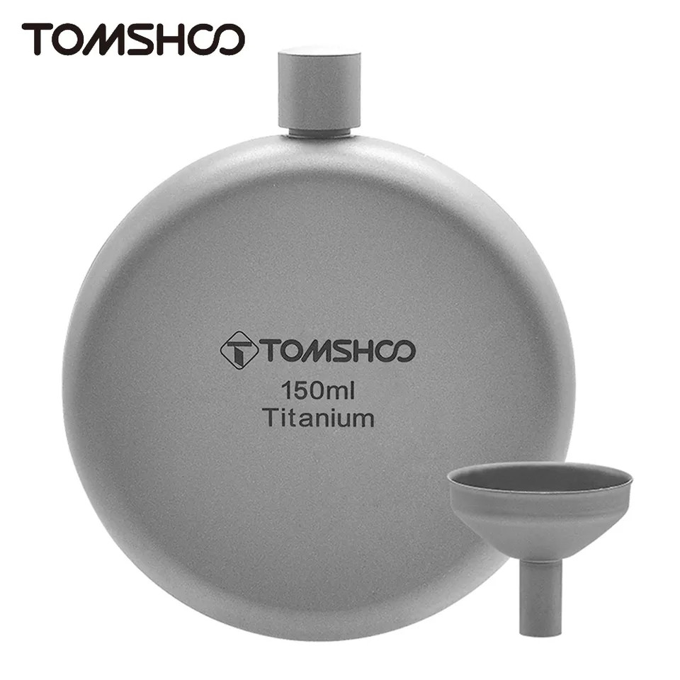 Фляга титанова Tomshoo 150 мл + воронка