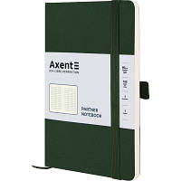 Блокнот Axent Partner Soft Skin 125x195 мм 96 листов в клетку Зеленый (8616-23-A)