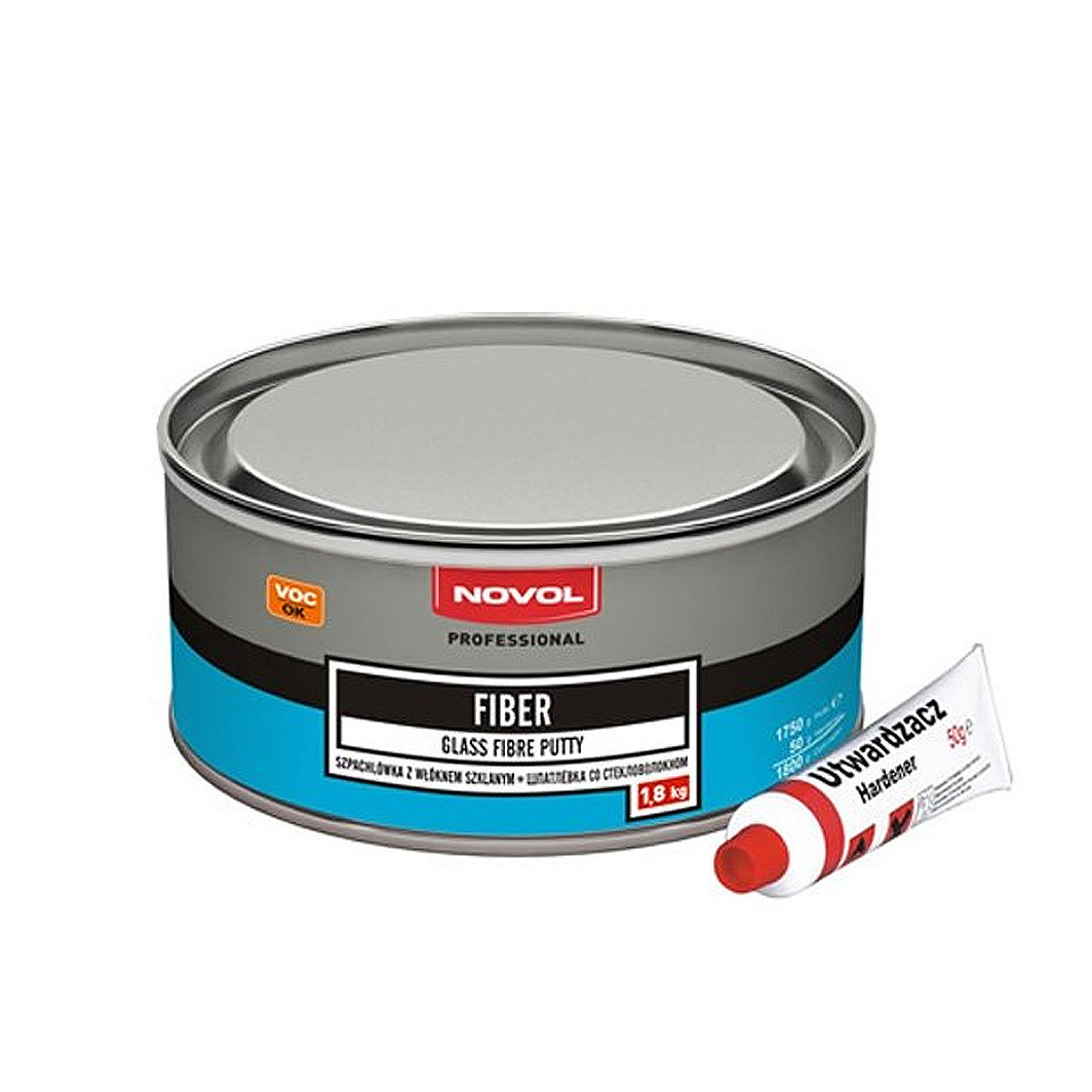 Novol Glass Fibre Putty, 1,8 кг (1225) шпаклівка, фото 1