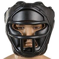 Шлем для бокса Everlast/единоборств с пластиковой маской размер S черный