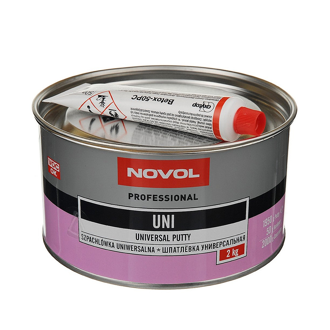 Novol Uni, 2 кг (1105) шпаклівка, фото 1