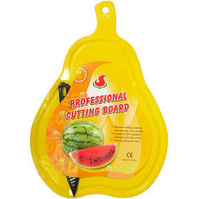 Набір кухонний обробна дошка та ніж Груша 36х25 см