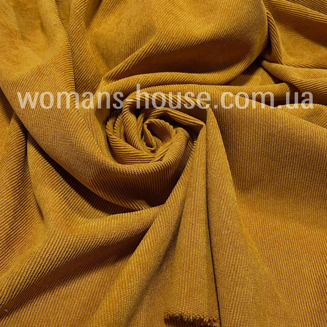 Тканина Мікровельвет Гірчичний, фото 1