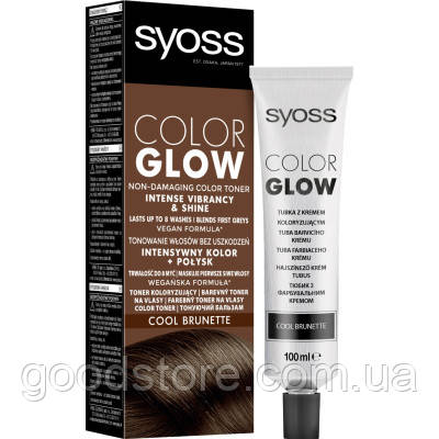 Відтінковий бальзам Syoss Color Glow Cool Brunette — Холодний Каштановий 100 мл (9000101679427)