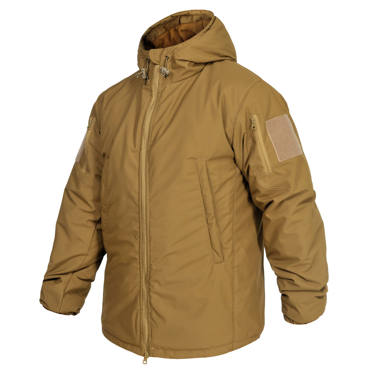 Зимова тактична куртка WinTac STALKER WINTER ARMOR COYOTE VELCRO койот