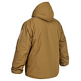 Зимова тактична куртка WinTac STALKER WINTER ARMOR COYOTE VELCRO койот, фото 3