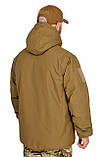 Зимова тактична куртка WinTac STALKER WINTER ARMOR COYOTE VELCRO койот, фото 7