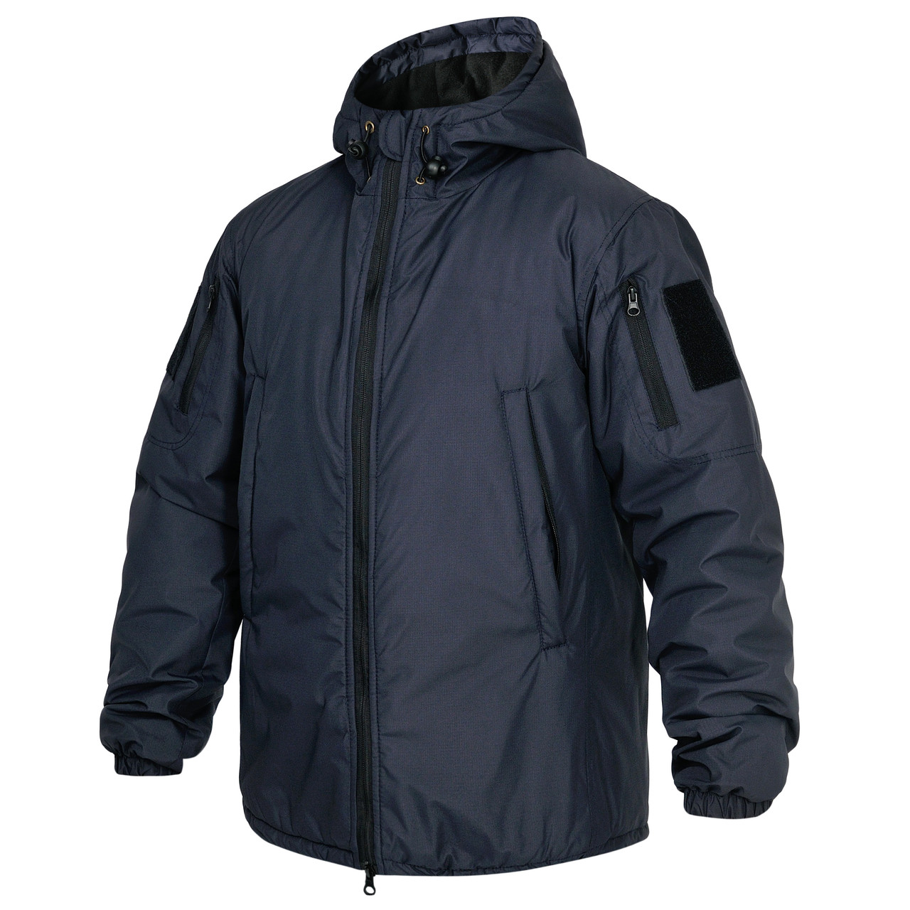 Зимова тактична куртка WinTac STALKER WINTER ARMOR Navy Blue VELCRO темно синя
