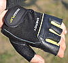 Рукавички для фітнесу PowerPlay 9058 Energy чорно-жовті L, фото 4