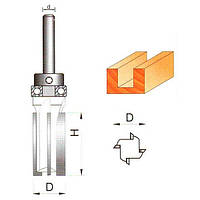 Фреза кромочная прямая Глобус 1021 D21 d12 L95 h60 z4 с верхним подшипником