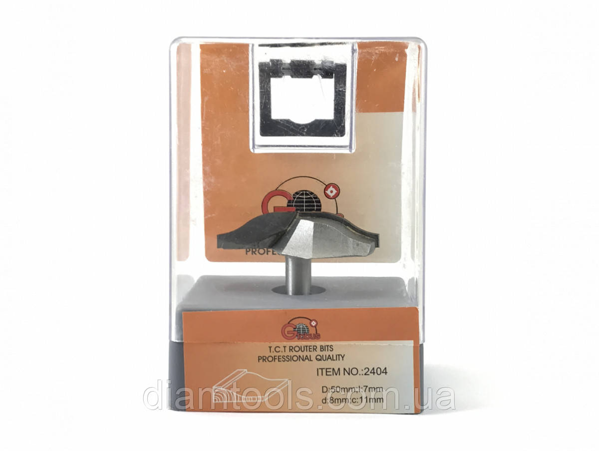 Фреза фігірейна горизонтальна Глобус 2404 D50 d8 L42 h7, фото 1