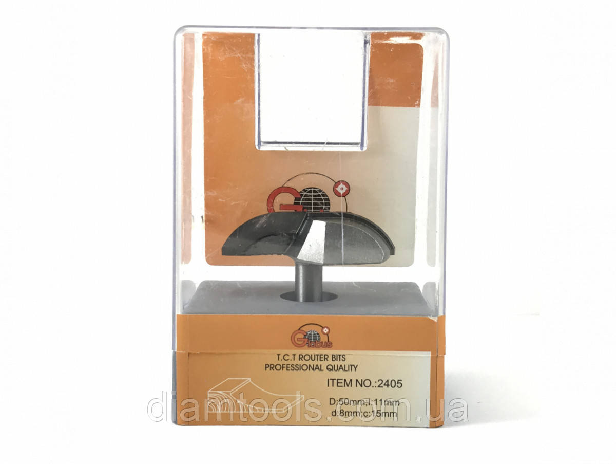 Фреза фігірейна горизонтальна Глобус 2405 D50 d8 L46 h11