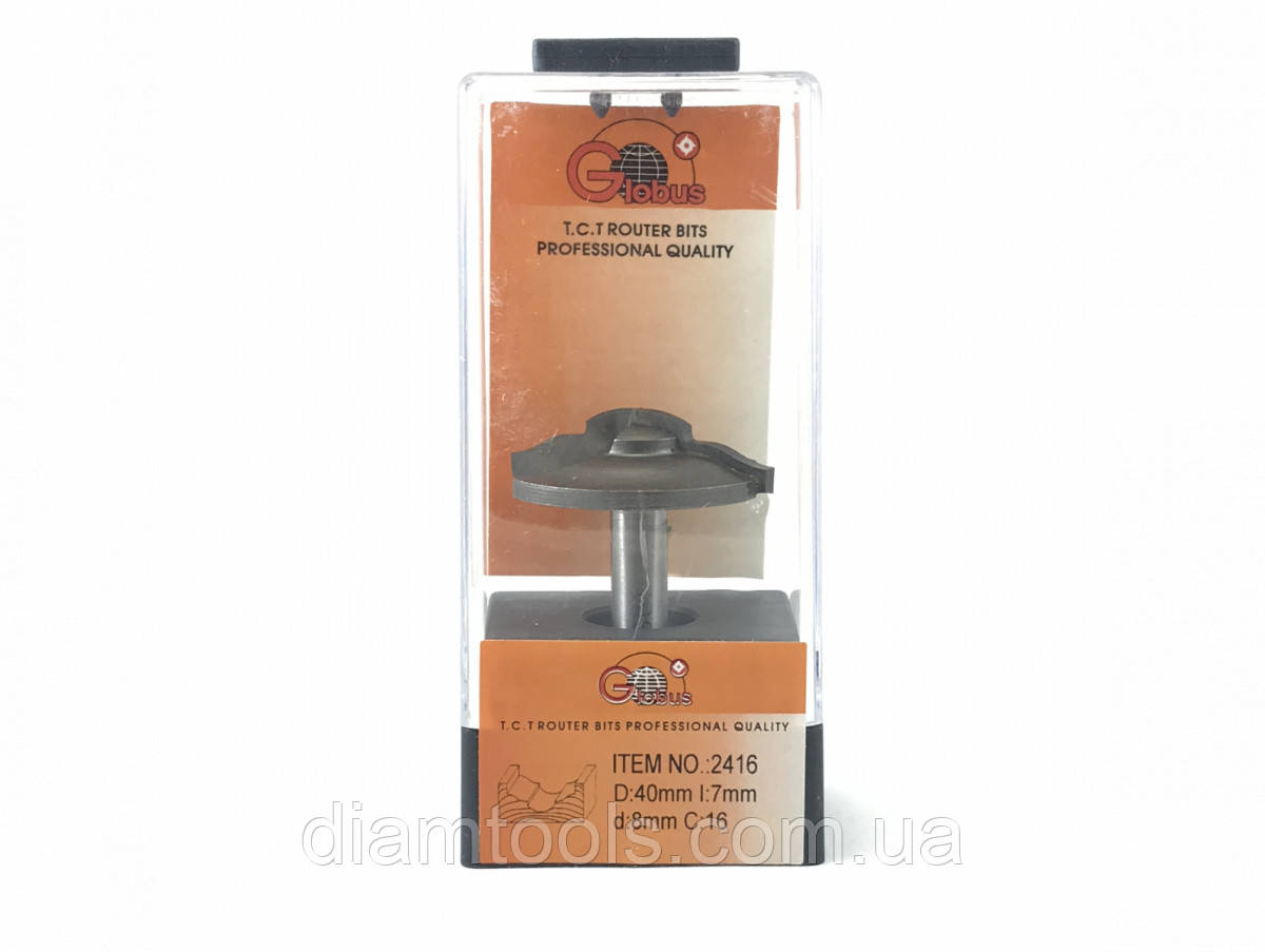 Фреза фігірейна горизонтальна Глобус 2416 D40 d8 L42 h7