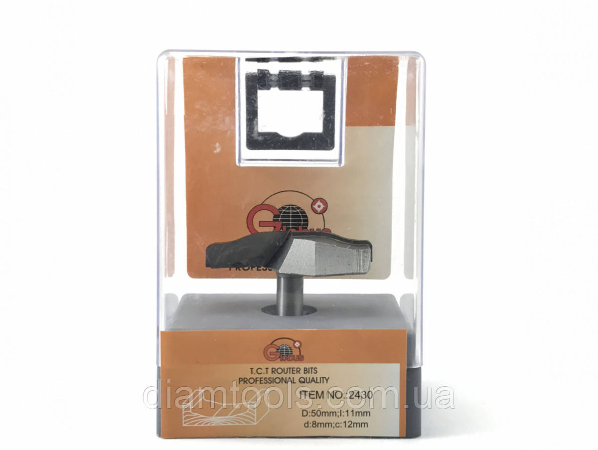 Фреза фігірейна горизонтальна Глобус 2430 D50 d8 L46 h11