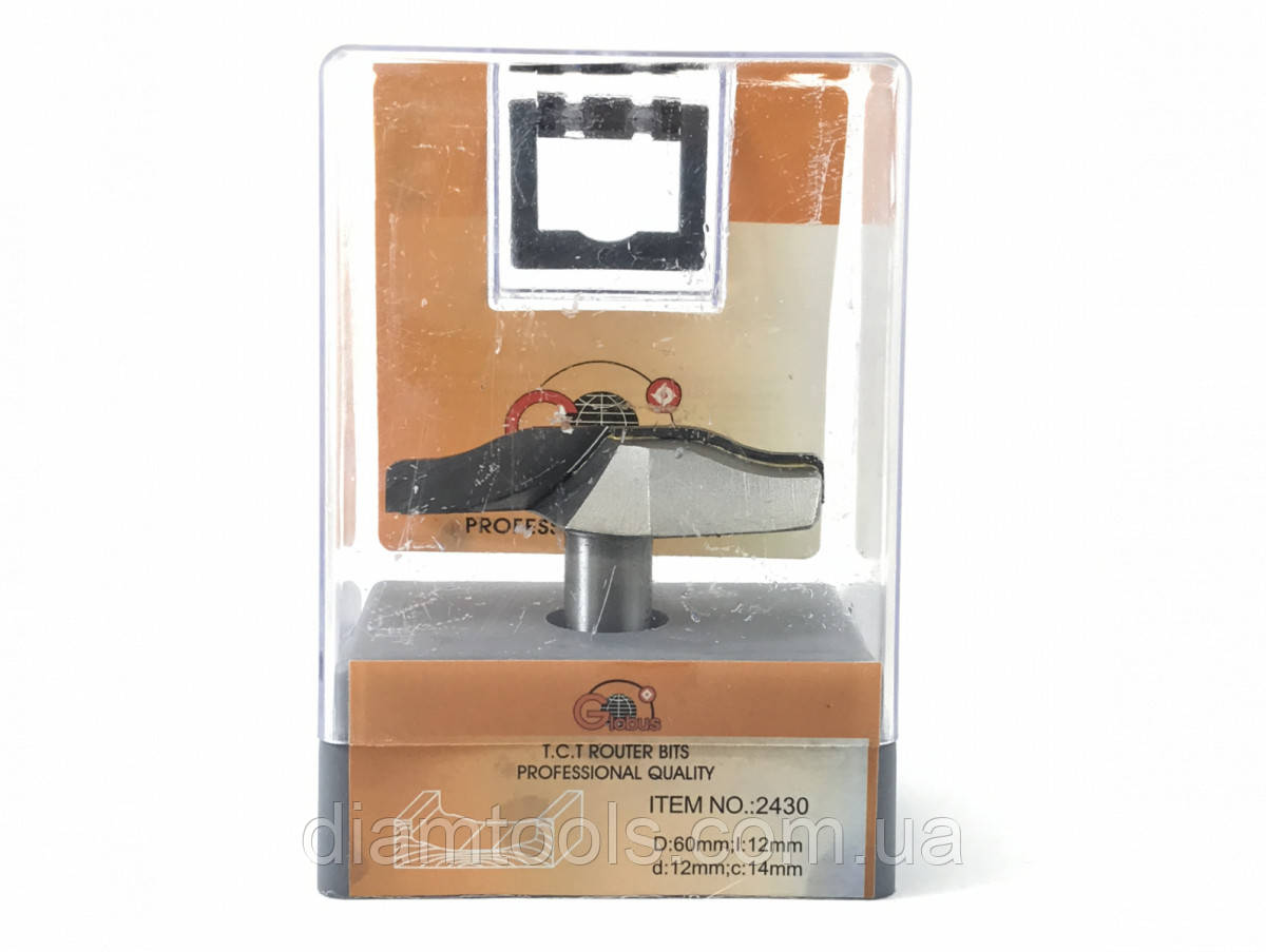 Фреза фігірейна горизонтальна Глобус 2430 D60 d8 L47 h12, фото 1