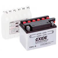 Аккумуляторы мото Exide EB4L-B: 4 А·ч - 12 V; 50 (EB4L-B), 120x70x92 мм