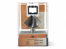 Фреза кромкова конусна Глобус 2515 D48 d12 L65 h30