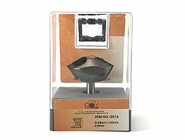 Фреза кромкова конусна Глобус 2516 D45 d8 L57 h22