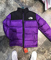 Зимовий пуховик The North Face 700 фіолетовий (рефлектив)