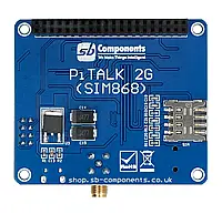 PiTalk 2G HAT - модуль беспроводной связи - накладка для Raspberry Pi - SB Components 25978