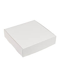 Коробка для десертів без вікна 200х200х60, Bh біла