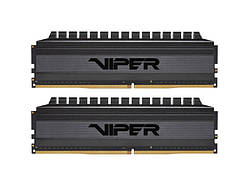 Оперативна пам'ять Patriot 16 GB (2x8GB) DDR4 3200 MHz Viper 4 Blackout (PVB416G320C6K)