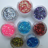 Прикраса для дизайну нігтів "Брокард", колір срібло, фото 4