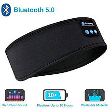 Пов`язка на голову з Bluetooth навушниками для спорту та сну, фото 2