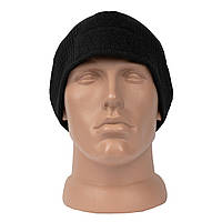 Флисовая шапка Emerson Fleece Velcro Watch Cap с велкро-панелью, Чорний, Універсальний