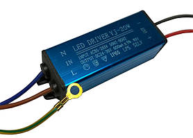 Драйвер світлодіода LED 1x20W 24-36V IP67 для прожектора STANDART