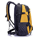 Рюкзак туристичний спортивний чоловічий на 45 л. Рюкзак трекінговий дорожній водонепроникний місткий Фіолетовий, фото 7