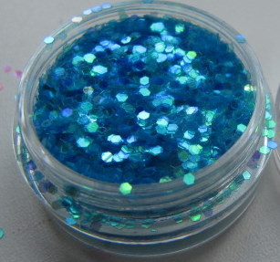 Прикраса для дизайну нігтів "Брокард", колір блакитний, фото 1