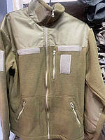 Мужская тактическая флисовая кофта койот куртка военная кофта теплая койот,зимняя тактическая кофта