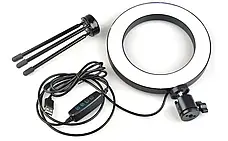 Кільцева світлодіодна лампа Ring Fill Light QX-160 + металевий штатив, фото 6