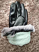 Чорні жіночі,стильні,зимові рукавички з сенсором для телефону. Чорні жіночі рукавички. Сенсорні, фото 10