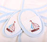 Комплект — дитячий махровий халат із капцями 68-86 см Кораблик Молочний Bimini, фото 4