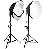 Комплект студійного освітлення Prolight Е27 октобокси 70 см Потужність 300 Вт., фото 9