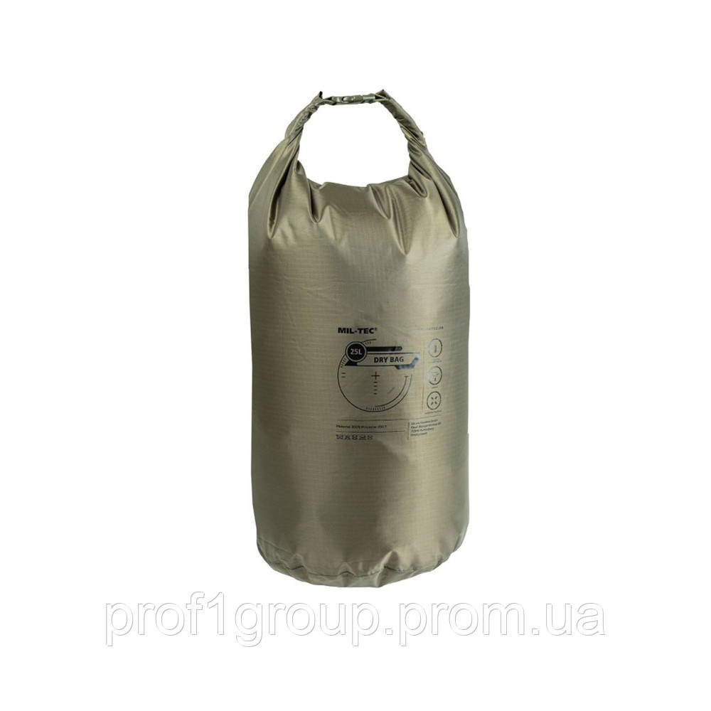 Мішок водонепроникний Sturm Mil-Tec Dry Bag 25L Olive 25 liters