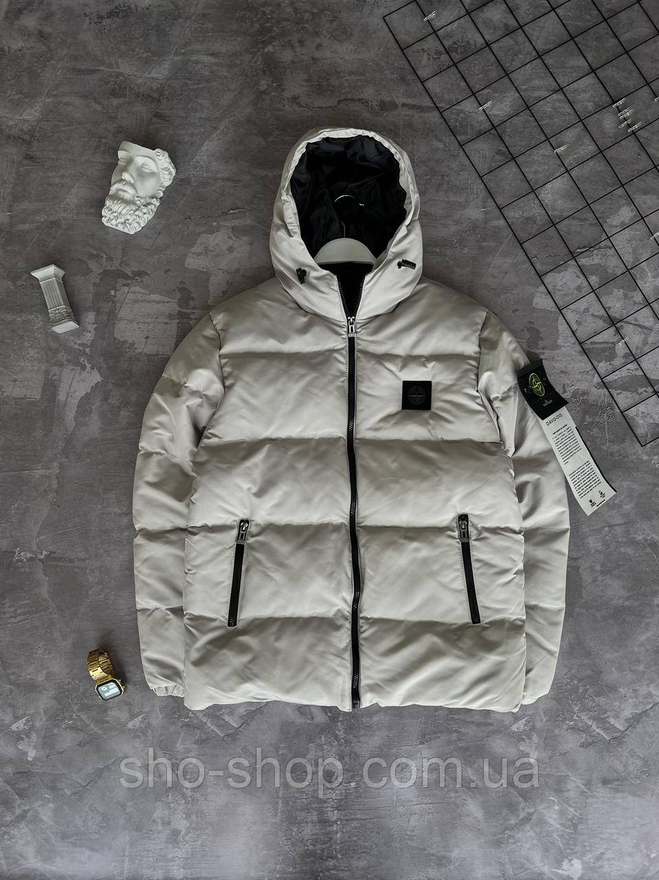 Чоловіча куртка Stone Island зимовий пуховик, фото 1