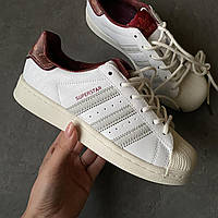 Кроссовки Adidas Superstar White/Red