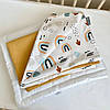 Плед конверт із ковдрою 80х100 см Baby Dream Веселки MSonya, фото 4