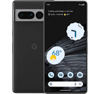 Смартфон Google Pixel 7 Pro 12/256gb Obsidian Refurbished, 6.7", AMOLED, 50+12+48/10Мп, 1sim+eSIM, Tensor2
