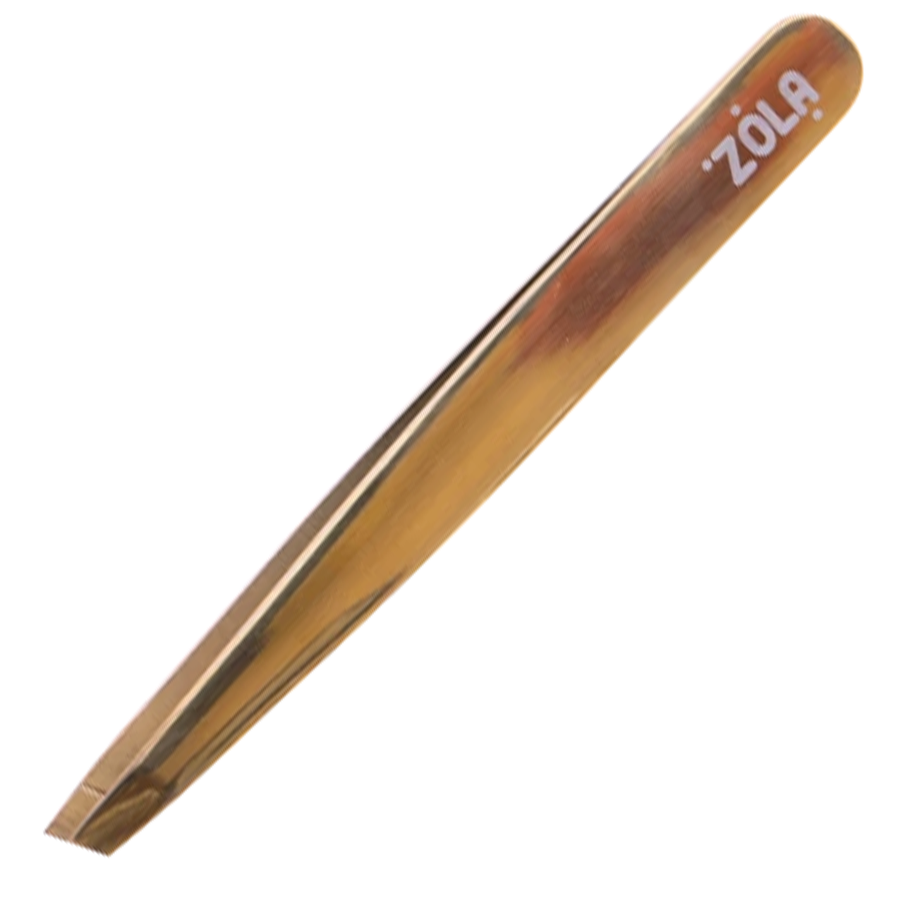 Професійний пінцет для брів ZOLA Gold, скошений