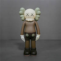 Статуэтка Kaws Companion серого цвета 18 см. Дизайнерская игрушка Кавс серый. Фигурка для интерьера медведь Ka