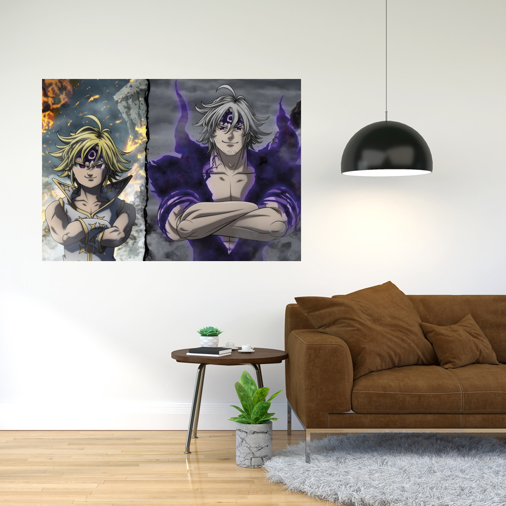 Плакат-постер з принтом Nanatsu no Taizai - Сім смертних гріхів (манга, аніме)