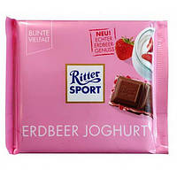 Молочный шоколад Ritter Sport Erdbeer Joghurt 100г